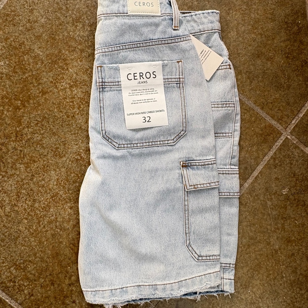 Brand New Jean Cargo Short